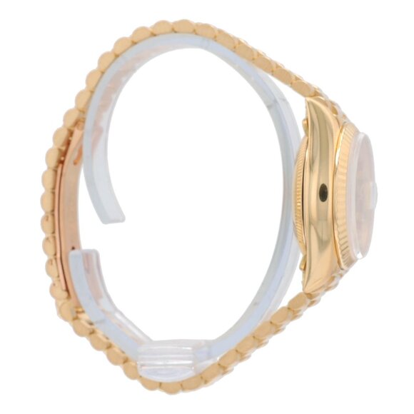 Rolex Ladies Datejust 69178 18KY Gold Champagne Diamond Dial President Watch - Picture 8 of 10